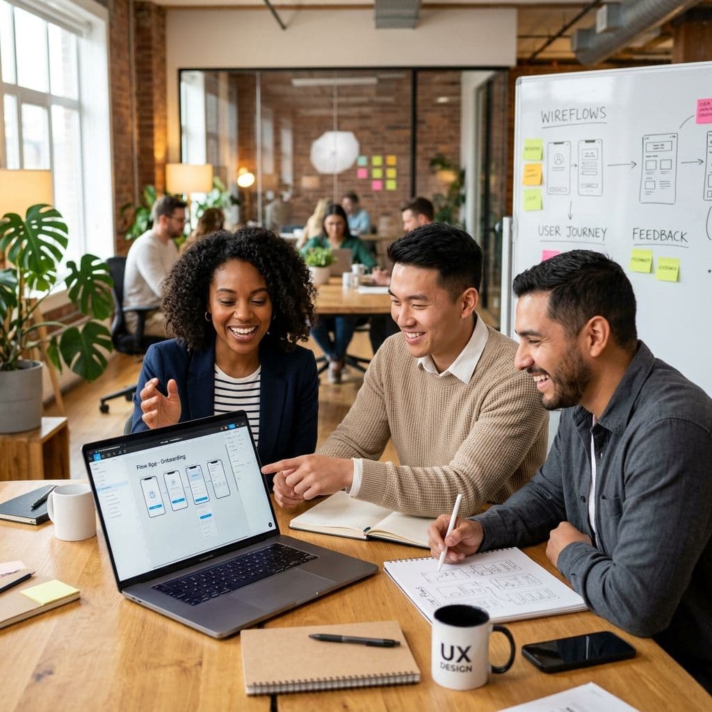 iSource Labs recruitment team collaborating in office